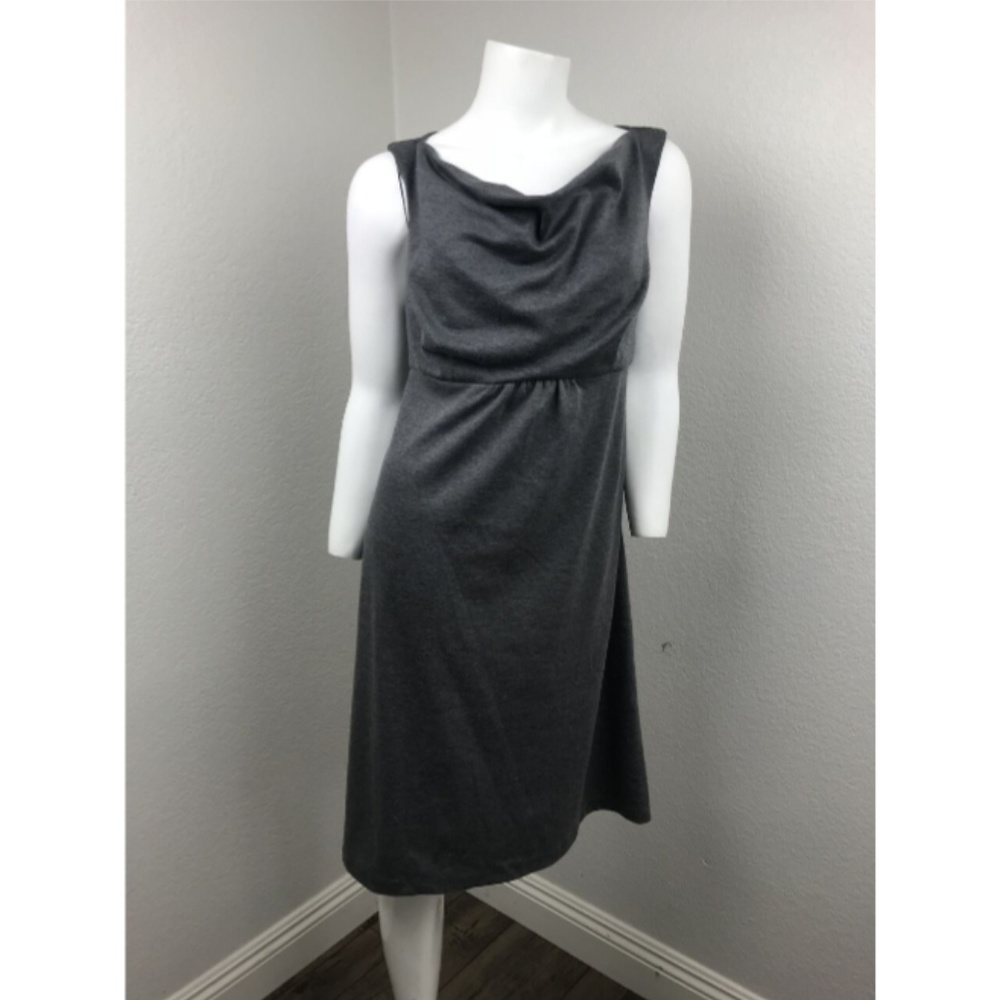 LIZ LANGE MATERNITY XS Long Dress Gray Sleeveless